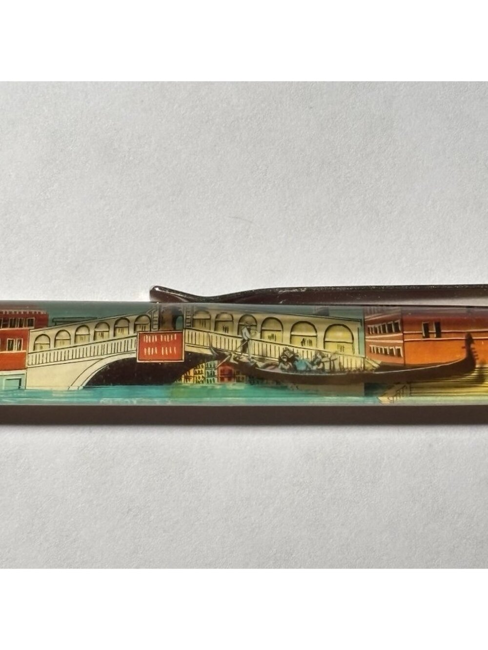 Venezia Venice Italy Floaty Pen Gondola Moves by Rialto Bridge Souvenir Vintage
